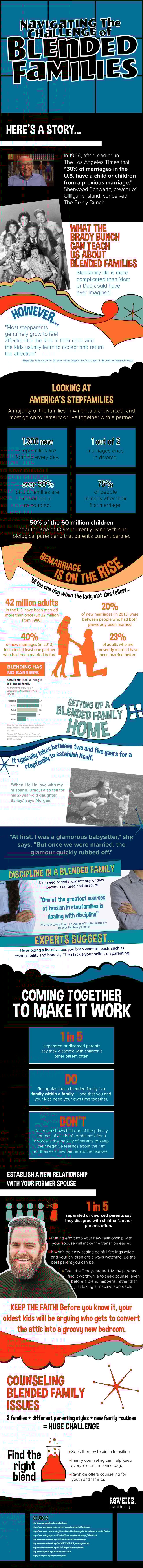 Blended Families infographics