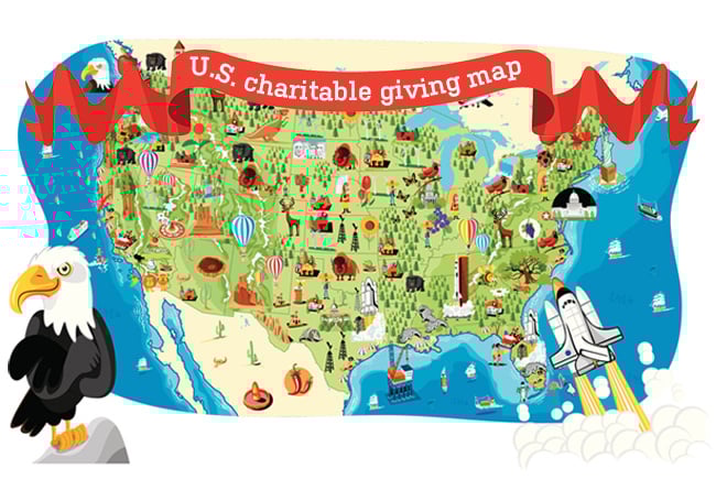 U.S. Charitable Giving Map: How and Where Americans Donate