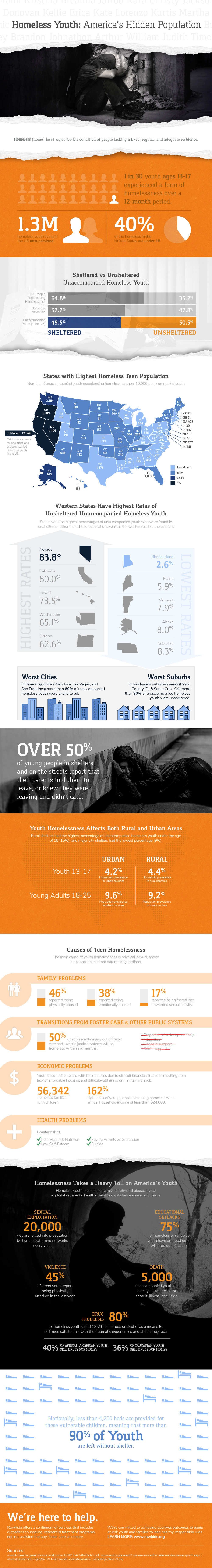Homeless Youth in America Infographic