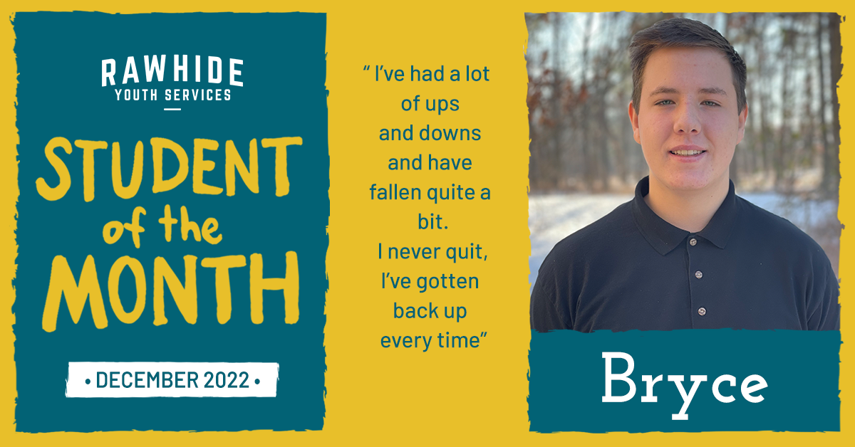 December Student of the Month – Bryce